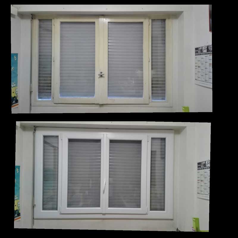 RSM rénovation : pose de fenêtre pvc à Argenteuil photo avant après la pose de fenêtres PVC à Argenteuil (95)