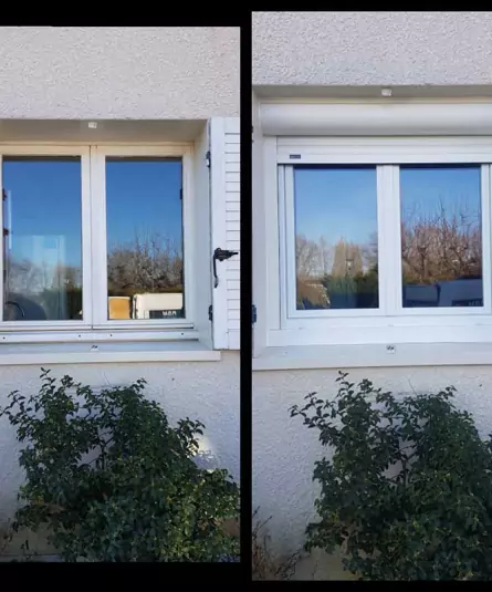 Volets roulants électriques aluminium posés à Cergy (95) — RSM Rénovation"