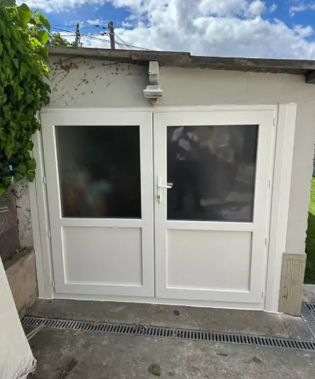 Porte-fenêtre PVC de garage- Franconville (95)