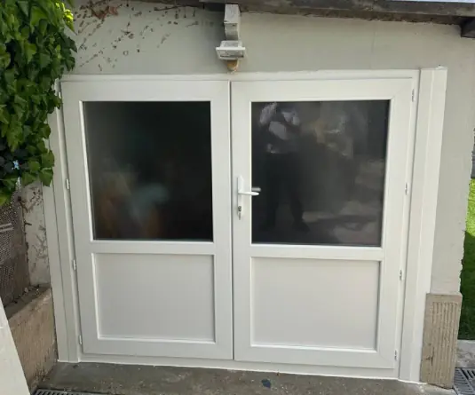 Porte-fenêtre PVC de garage- Franconville (95)
